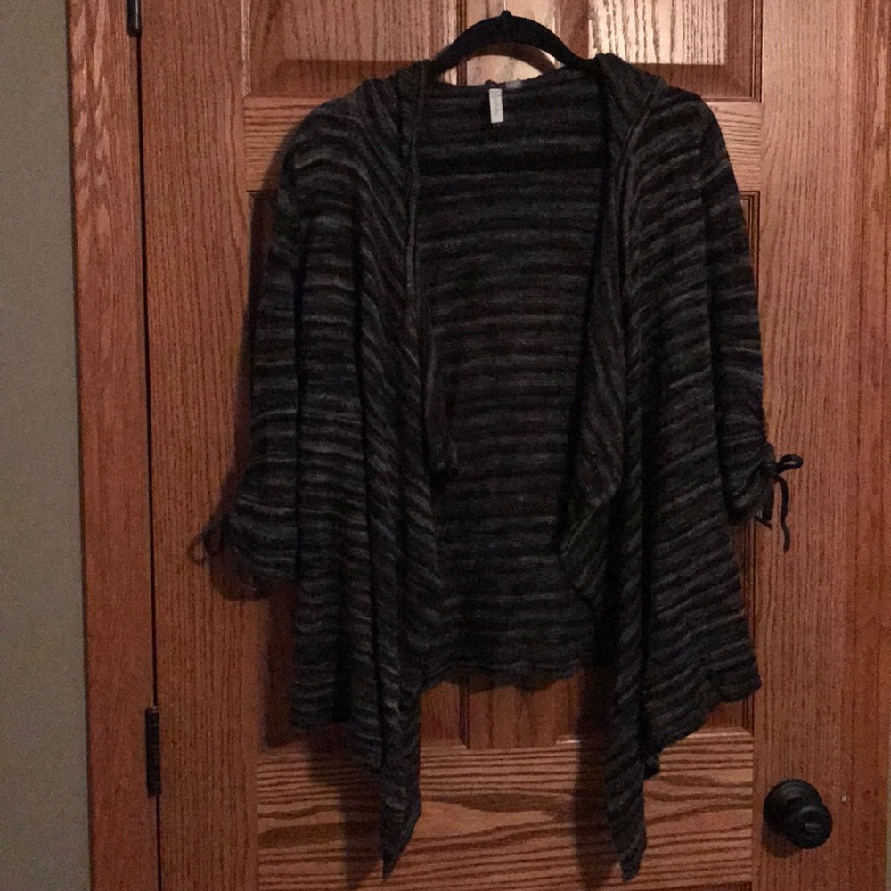 Black and Gray Relativity Cardigan